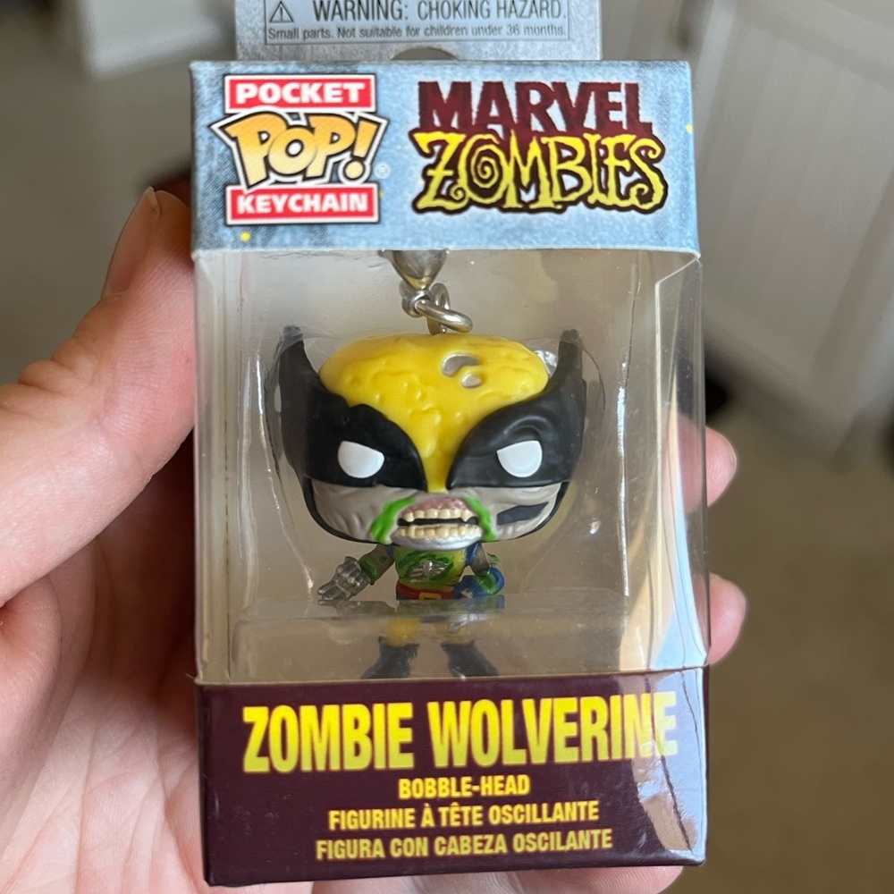 NIB✨ Funko Marvel Zombies Wolverine Pocket Pop Bobblehead Keychain